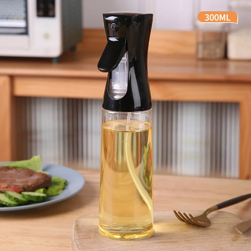 GRIFEMA Spray de Cuisine Huile Cuisine 300 ML, Vaporisateur d'Huile de Cuisson pour Friteuse sans Huile, Air Fryer Accessoires, Noir, GE2002B-300
