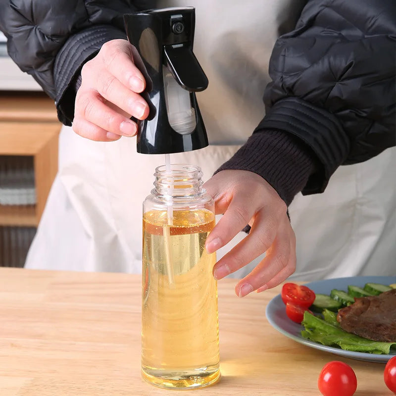 GRIFEMA Spray de Cuisine Huile Cuisine 300 ML, Vaporisateur d'Huile de Cuisson pour Friteuse sans Huile, Air Fryer Accessoires, Noir, GE2002B-300