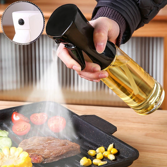 GRIFEMA Spray de Cuisine Huile Cuisine 300 ML, Vaporisateur d'Huile de Cuisson pour Friteuse sans Huile, Air Fryer Accessoires, Noir, GE2002B-300