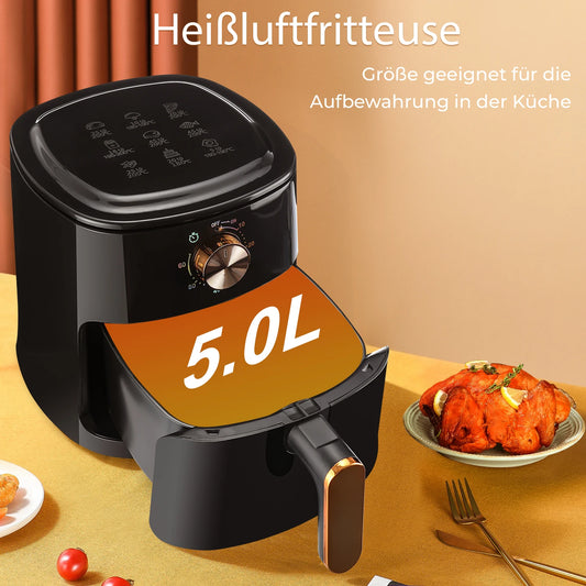 Friteuse À Air Domestique Intelligente Multifonctionnelle, Grande Capacité, Électrique, Machine À Frites, Four Électrique Entièrement Automatique